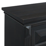 Bridgestone 2-Drawer Nightstand with USB in Black