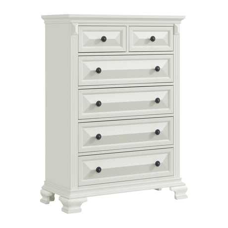 Bridgestone 6-Drawer Chest in Antique White - Tampa Furniture Outlet