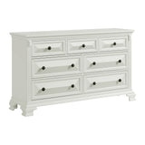 Bridgestone 7-Drawer Dresser in Antique White - Tampa Furniture Outlet
