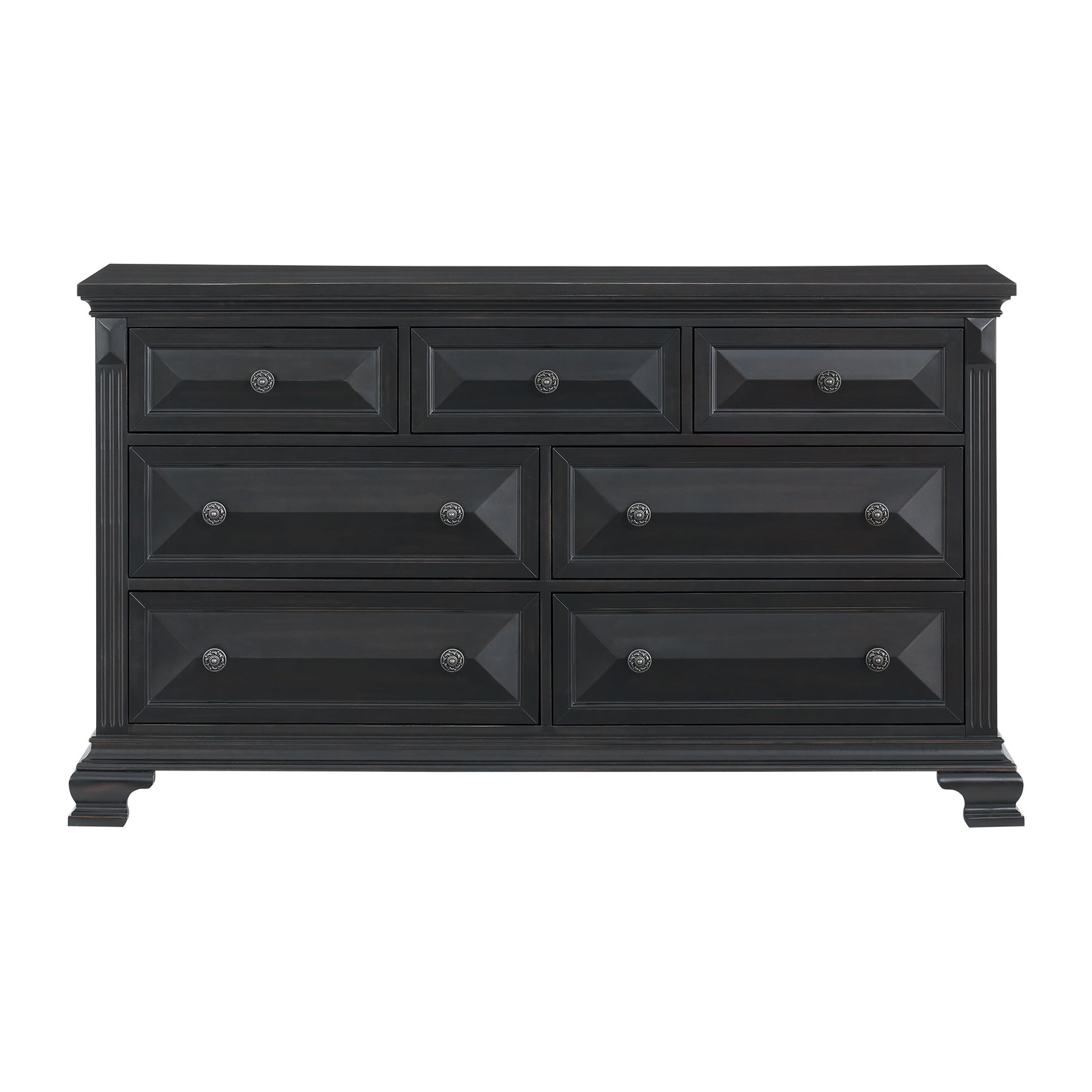 Bridgestone 7-Drawer Dresser in Black - Tampa Furniture Outlet