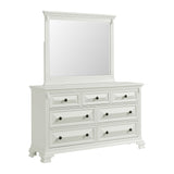 Bridgestone Dresser and Mirror Set in Antique White - Tampa Furniture Outlet