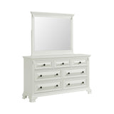 Bridgestone Queen Panel 4PC Bedroom Set in Antique White