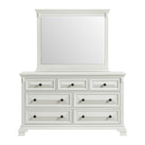 Bridgestone Dresser and Mirror Set in Antique White - Tampa Furniture Outlet