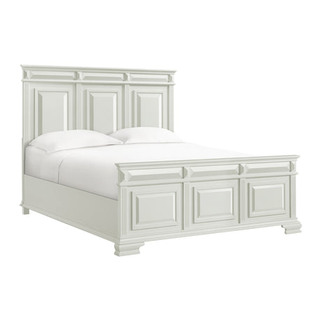 Bridgestone King Panel Bed in Antique White - Tampa Furniture Outlet