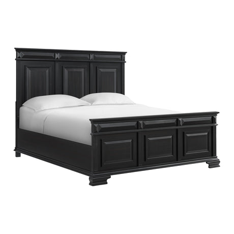 Bridgestone King Panel Bed in Black - Tampa Furniture Outlet