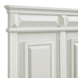 Bridgestone Queen Panel 4PC Bedroom Set in Antique White