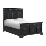 Bridgestone Queen Panel Bed in Black - Tampa Furniture Outlet