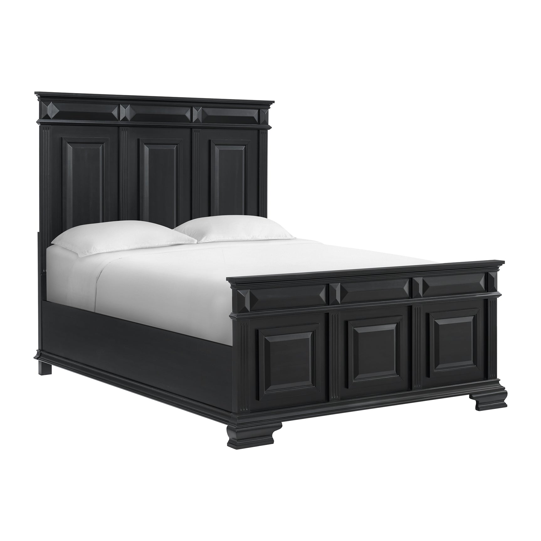 Bridgestone Queen Panel Bed in Black - Tampa Furniture Outlet