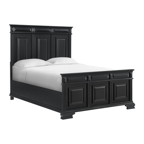 Bridgestone Queen Panel Bed in Black - Tampa Furniture Outlet