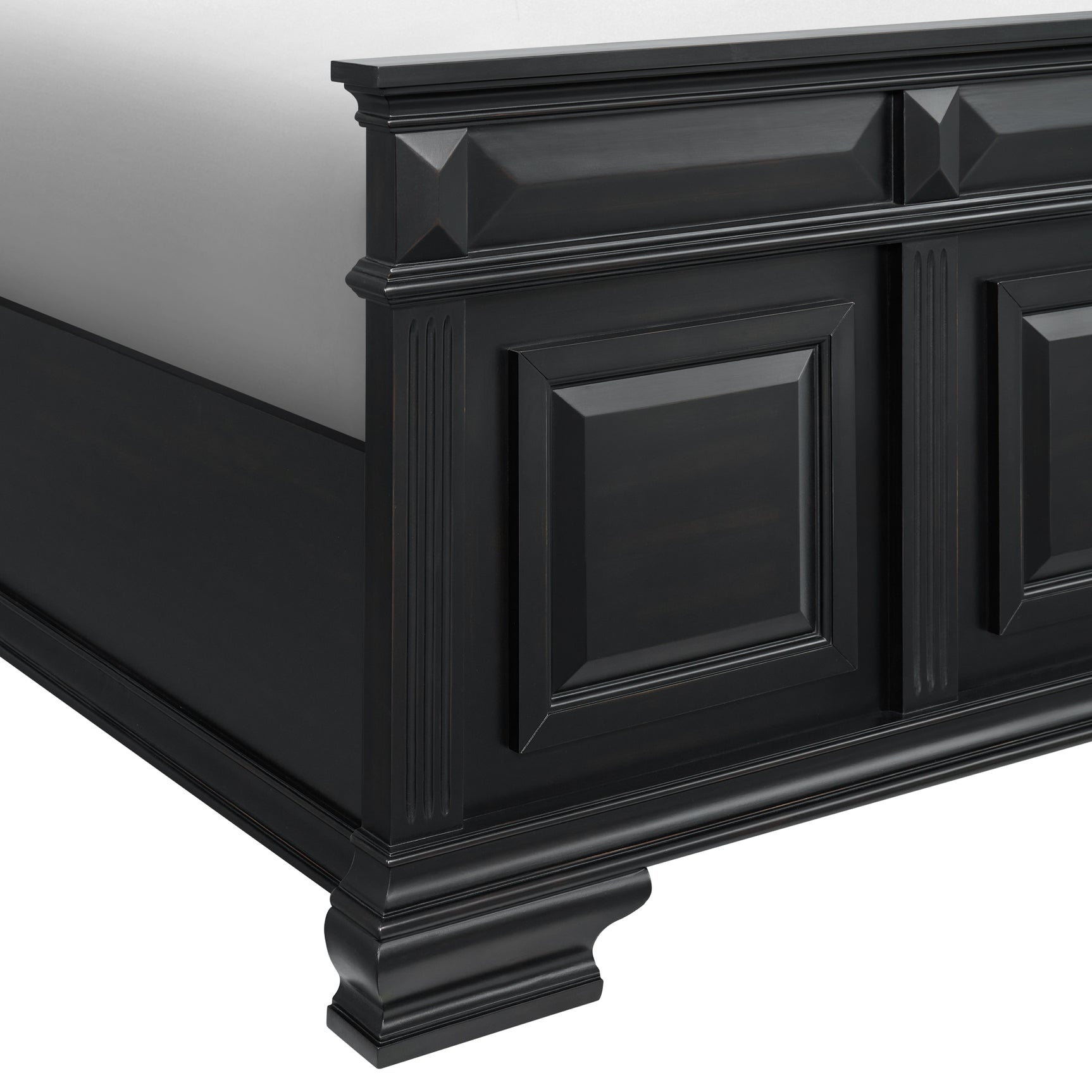 Bridgestone Queen Panel Bed in Black - Tampa Furniture Outlet