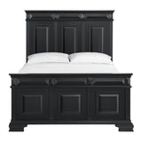 Bridgestone Queen Panel Bed in Black - Tampa Furniture Outlet