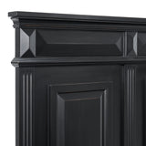 Bridgestone King Panel Bed in Black - Tampa Furniture Outlet