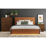 Brisbane Nightstand with USBC and LED in Brown - Tampa Furniture Outlet