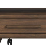 Brisbane 4-Drawer Coffee Table with Casters in Brown - Tampa Furniture Outlet