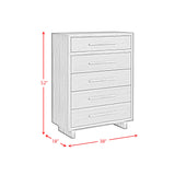 Brisbane Chest with LED in Brown - Tampa Furniture Outlet