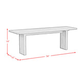 Brisbane Dining Bench in Brown - Tampa Furniture Outlet