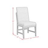 Brisbane Dining Side Chair with Bozeman Brown PU in Brown (2 Per Carton) - Tampa Furniture Outlet
