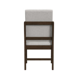 Brisbane Dining Side Chair with Boucle Beige Fabric in Brown (2 Per Carton) - Tampa Furniture Outlet