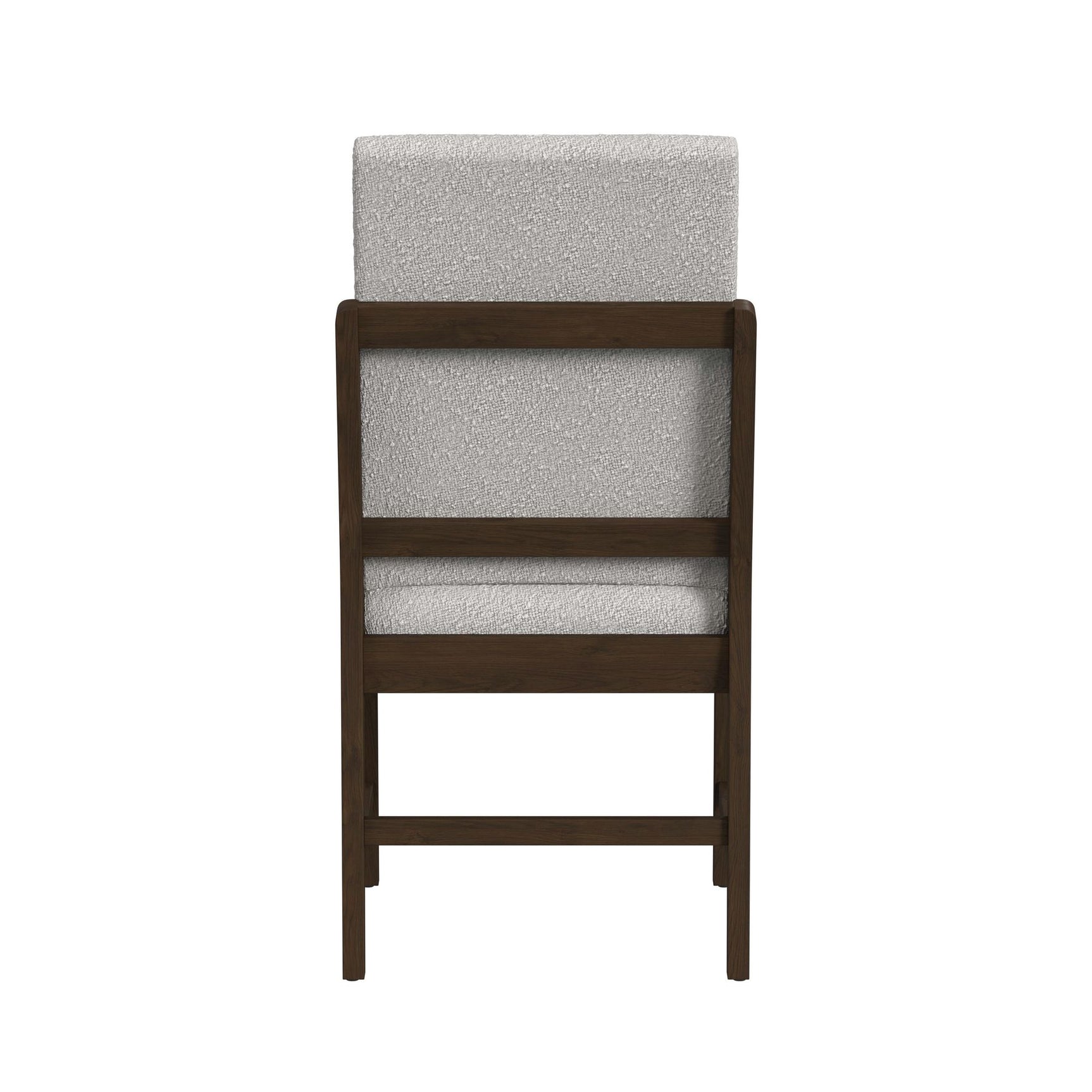 Brisbane Dining Side Chair with Boucle Beige Fabric in Brown (2 Per Carton) - Tampa Furniture Outlet