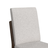 Brisbane Dining Side Chair with Boucle Beige Fabric in Brown (2 Per Carton) - Tampa Furniture Outlet