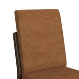 Brisbane Dining Side Chair with Bozeman Brown PU in Brown (2 Per Carton) - Tampa Furniture Outlet