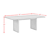 Brisbane Dining Table in Brown - Tampa Furniture Outlet