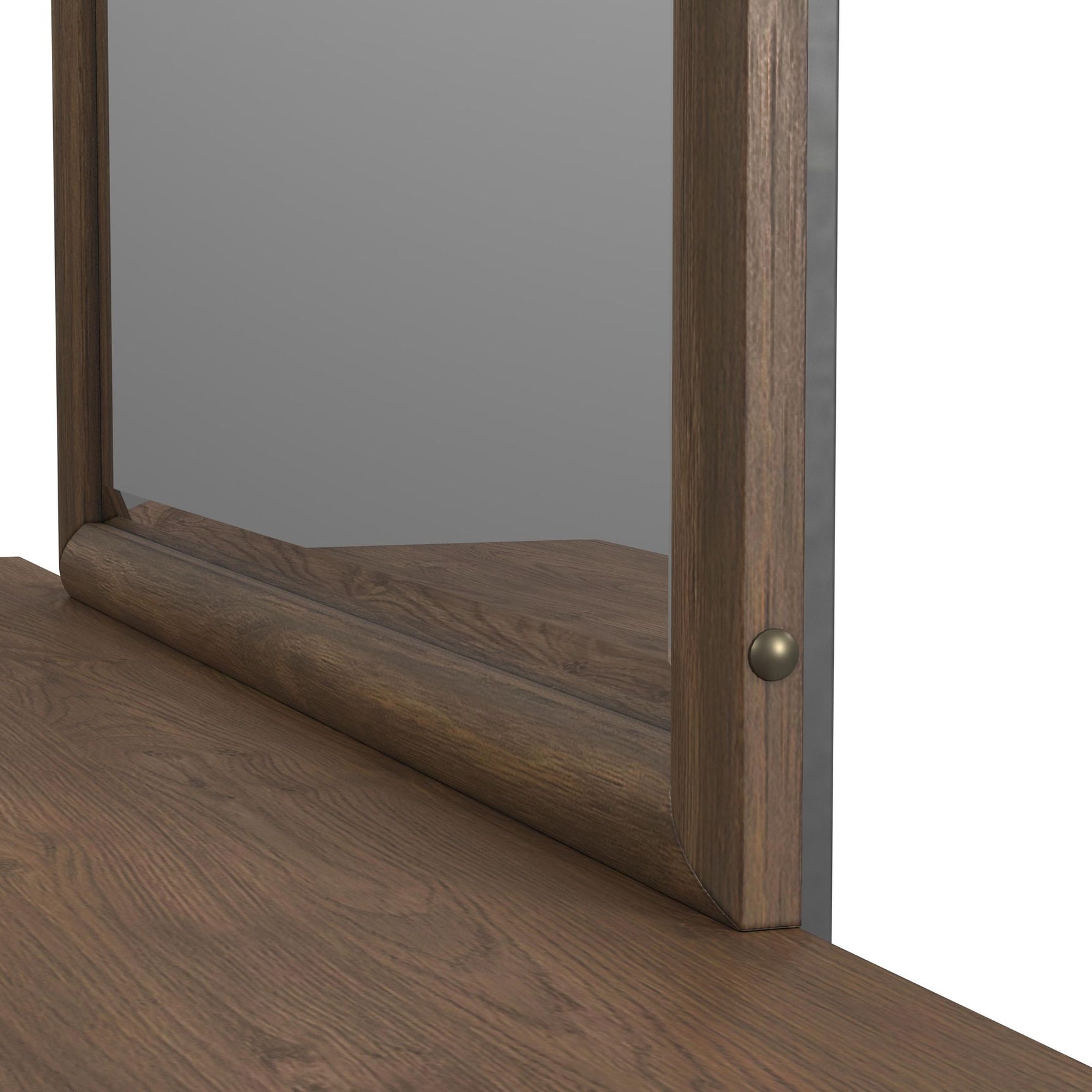 Brisbane Dresser and Mirror Set with LED in Brown - Tampa Furniture Outlet