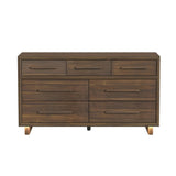Brisbane Dresser with LED in Brown - Tampa Furniture Outlet