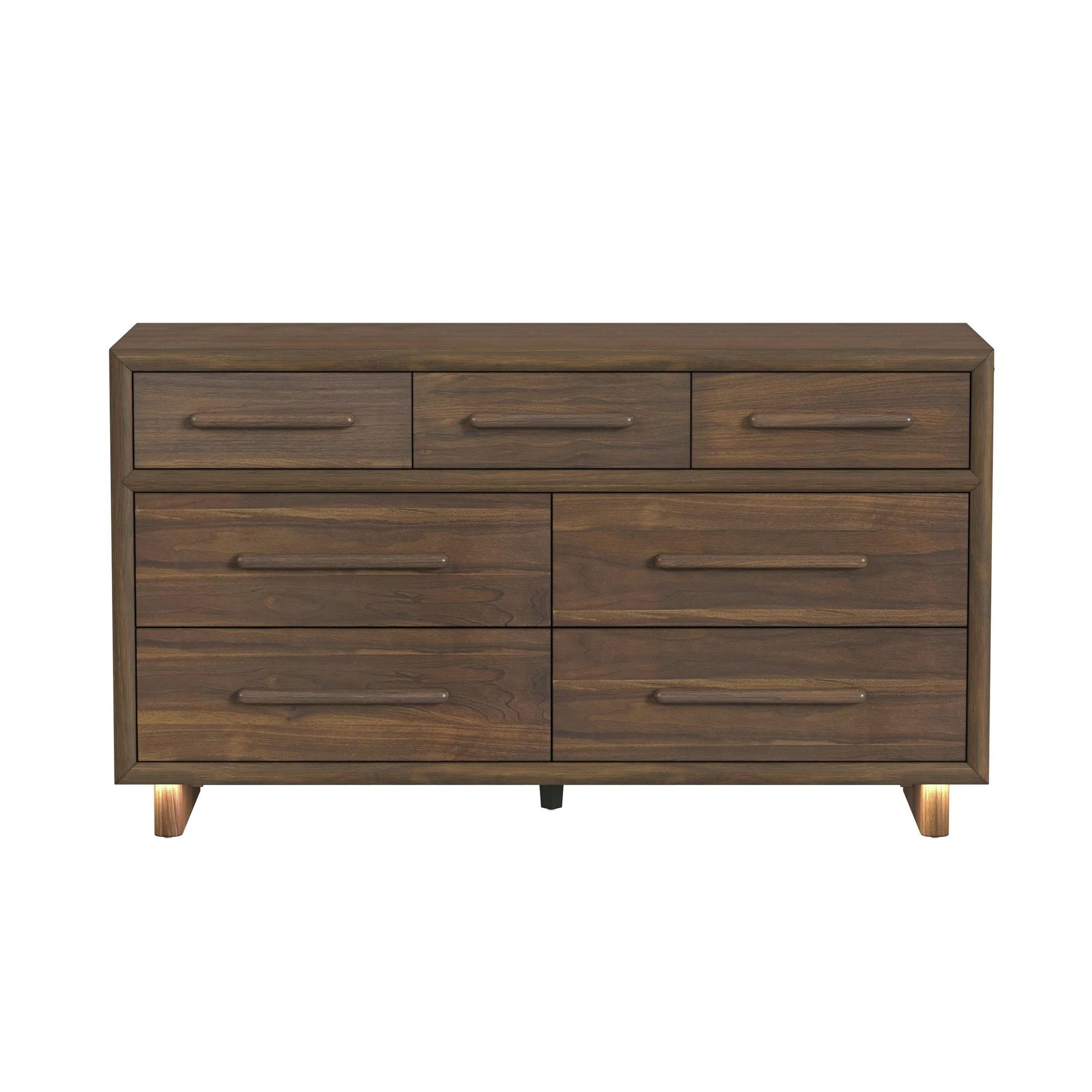 Brisbane Dresser with LED in Brown - Tampa Furniture Outlet