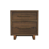 Brisbane Nightstand with USBC and LED in Brown - Tampa Furniture Outlet