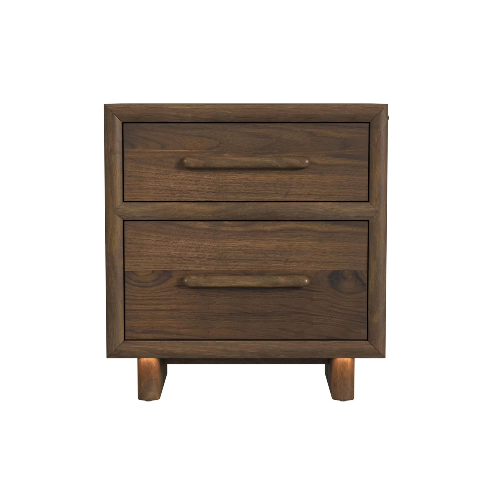 Brisbane Nightstand with USBC and LED in Brown - Tampa Furniture Outlet