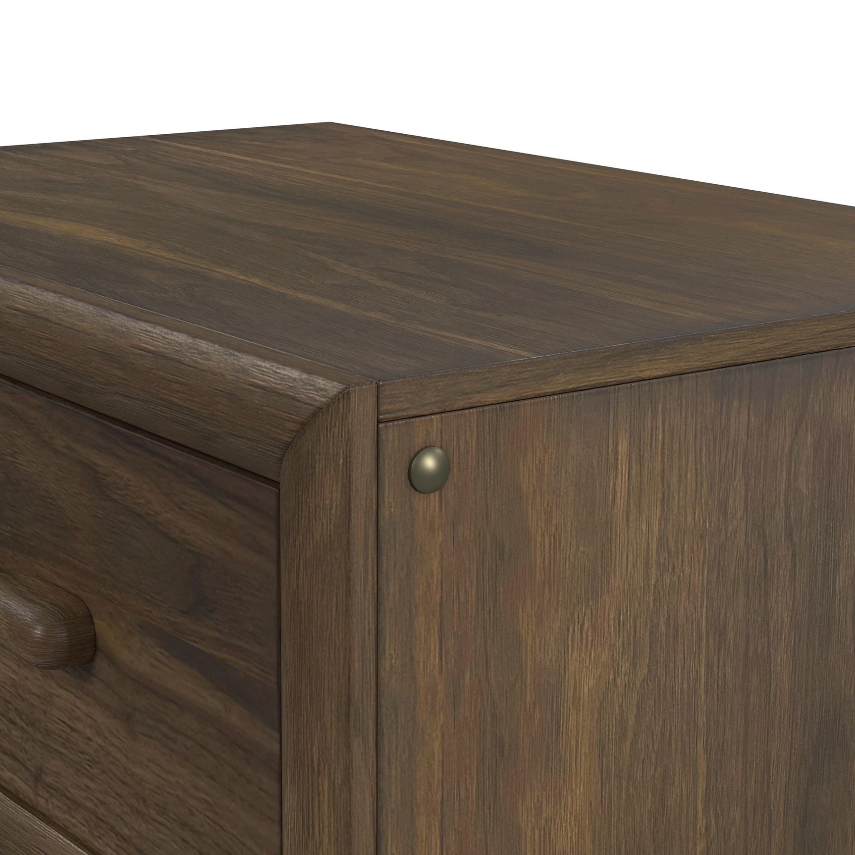 Brisbane Nightstand with USBC and LED in Brown - Tampa Furniture Outlet