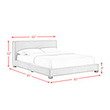 Brookhaven Full UPH Bed in Grey Velvet - Tampa Furniture Outlet