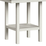 Brooks 5PC Counter Set with Table and 4 UPH Seat & Wood Back Chairs in Medium Brown & White - Tampa Furniture Outlet