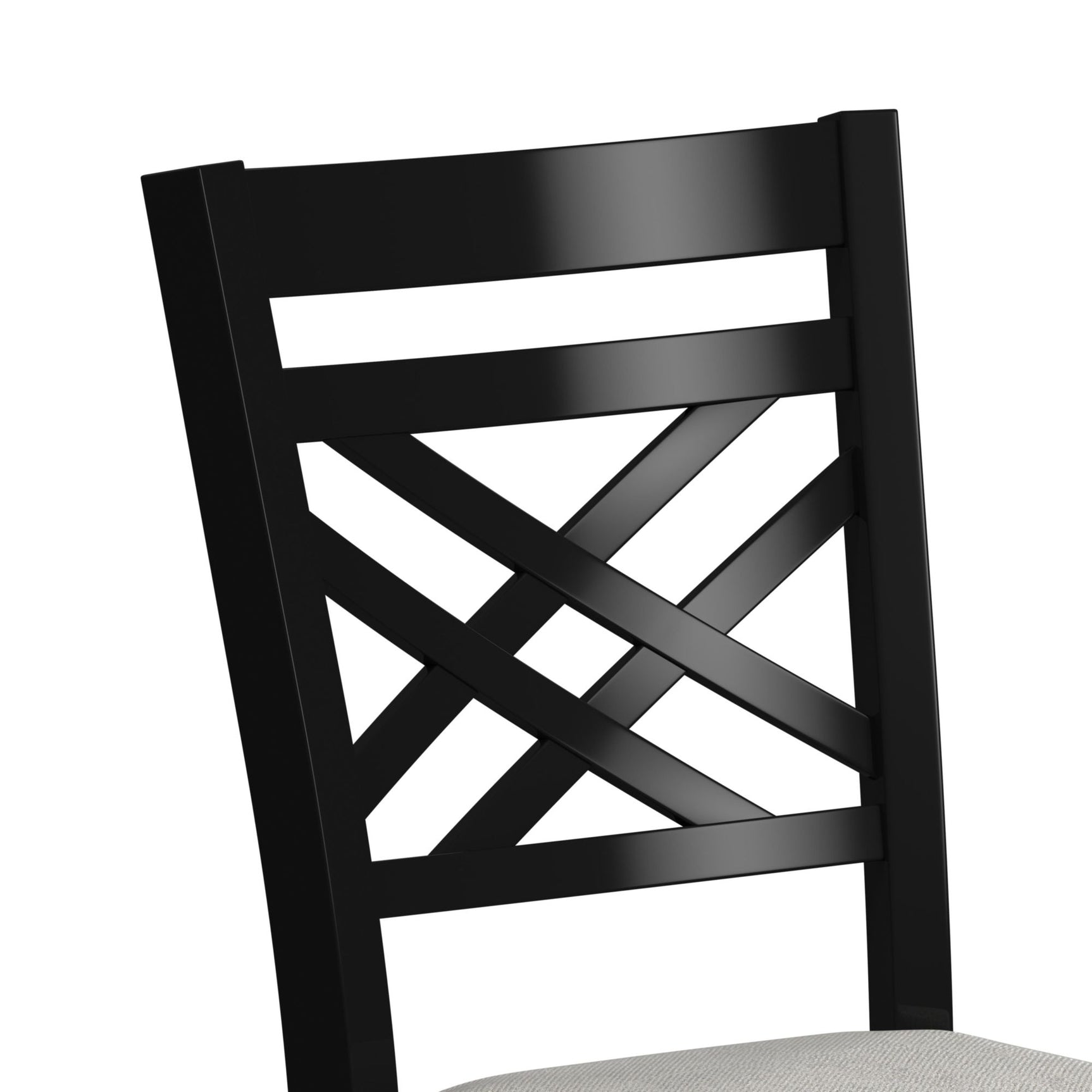 Brooks 6PC Dining Set with Table, 4 Wood Back and UPH Seat Chairs, and Bench in Medium Brown & Black - Tampa Furniture Outlet