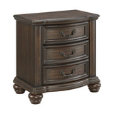 Brunswick 2-Drawer Nightstand with USB in Mahogany - Tampa Furniture Outlet