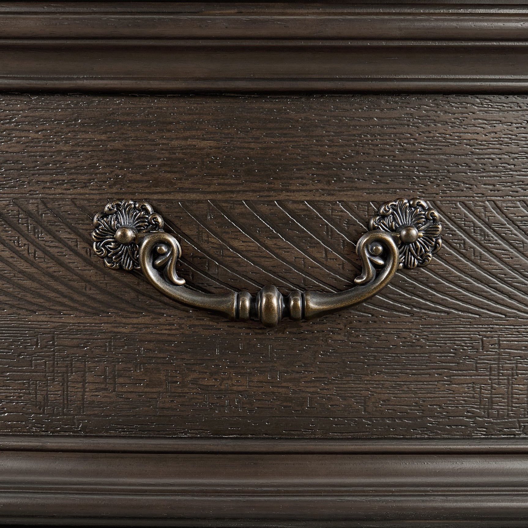 Brunswick Dresser and Mirror Set in Mahogany - Tampa Furniture Outlet