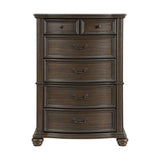 Brunswick 5-Drawer Chest in Mahogany - Tampa Furniture Outlet
