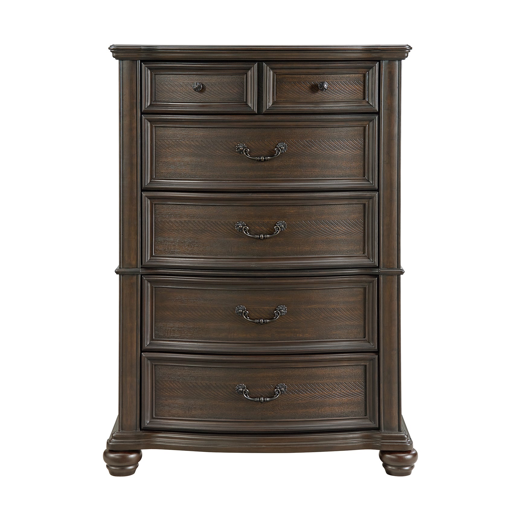 Brunswick 5-Drawer Chest in Mahogany - Tampa Furniture Outlet