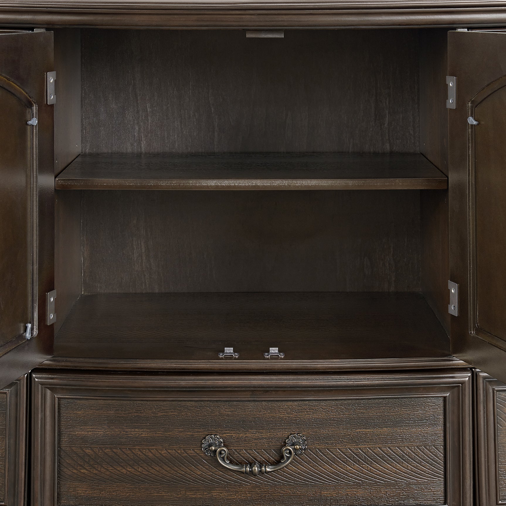 Brunswick Dresser and Mirror Set in Mahogany - Tampa Furniture Outlet
