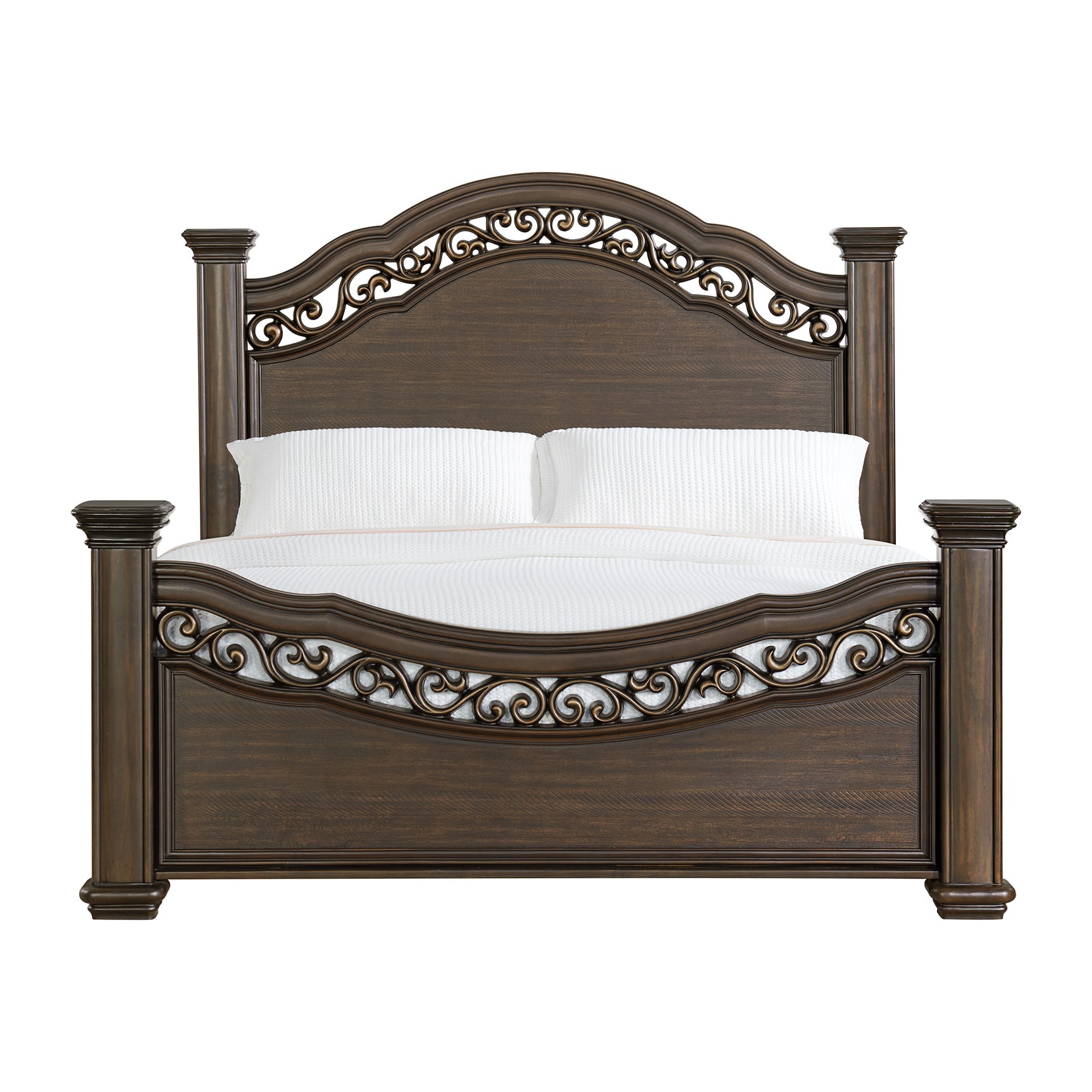 Brunswick King Panel Bed in Mahogany - Tampa Furniture Outlet
