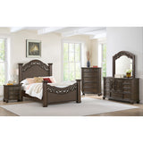Brunswick Queen Panel Bed in Mahogany – SKU B-13070-5-QB | Elements