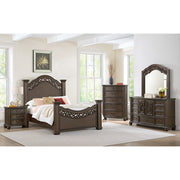 Brunswick Queen Panel Bed in Mahogany – SKU B-13070-5-QB | Elements