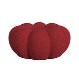 Bubble Swivel Chair and Ottoman in Red - Tampa Furniture Outlet
