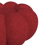 Bubble Swivel Chair and Ottoman in Red - Tampa Furniture Outlet