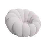 Bubble Swivel Chair and Ottoman in Grey - Tampa Furniture Outlet