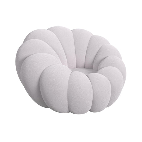 Bubble Swivel Chair and Ottoman in Grey - Tampa Furniture Outlet