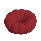 Bubble Swivel Chair and Ottoman in Red - Tampa Furniture Outlet