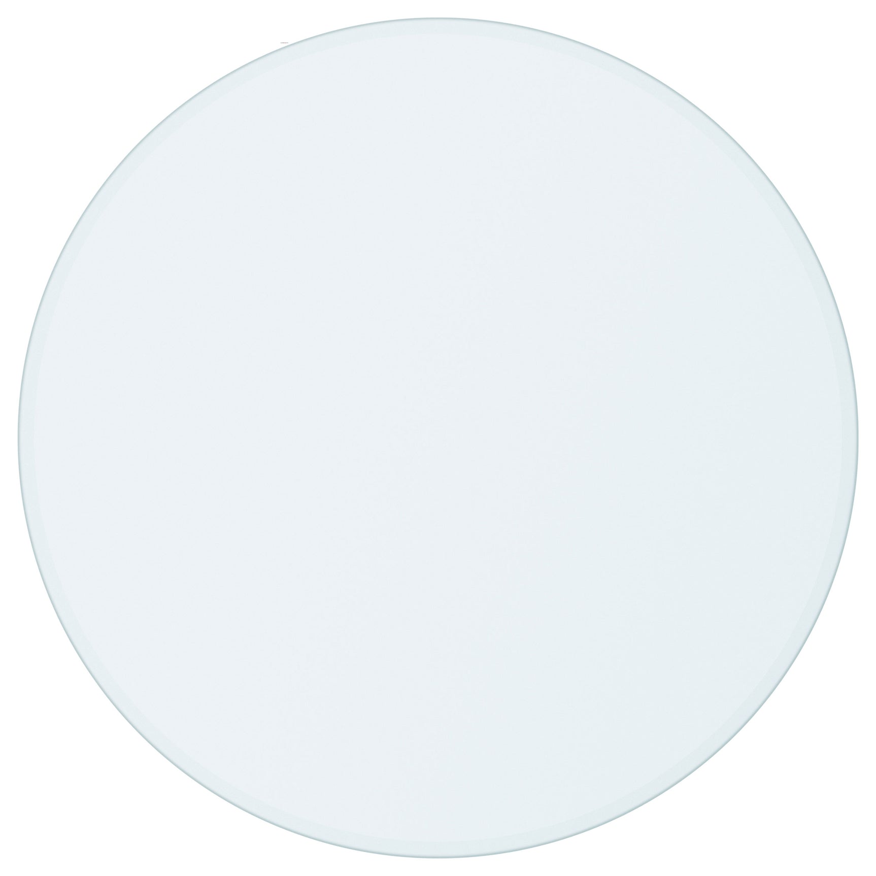 Glass Tops 48-inch 6mm Round Clear Tempered Glass Top - Tampa Furniture Outlet