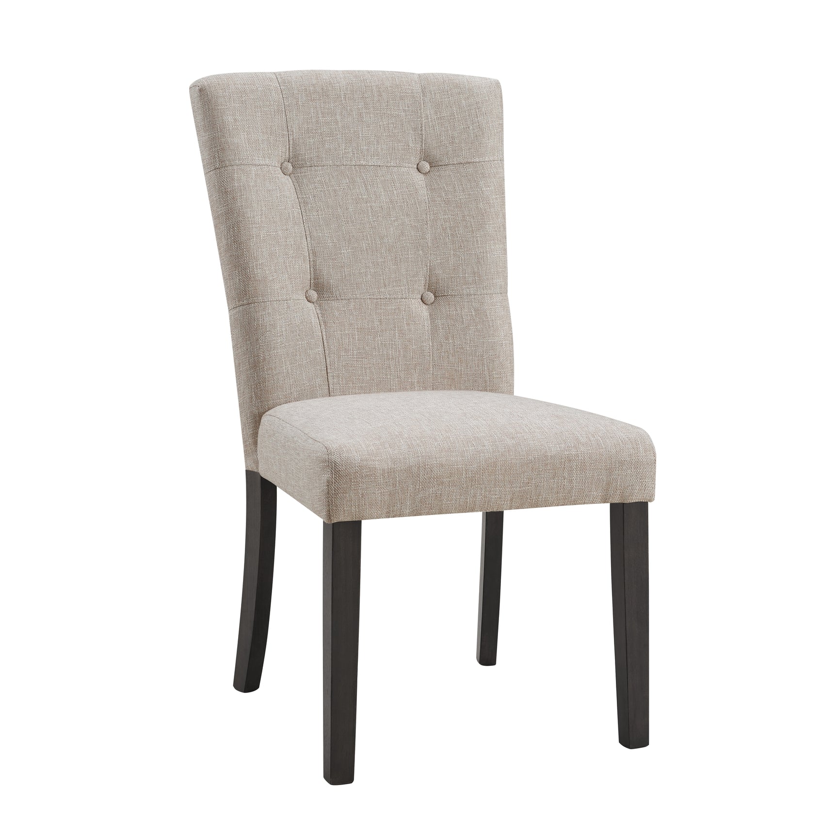 Lexi Tufted Fabric Side Chair in Beige (2 Per Pack) - Tampa Furniture Outlet